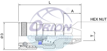 Socket For PU Tube Drawing